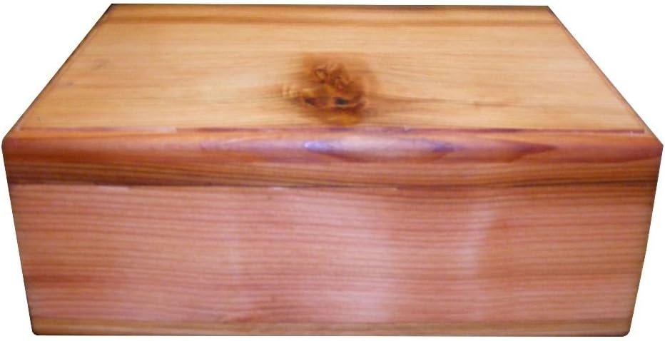 Steve's Gift Shoppe Large Cedar Keepsake and Treasure Storage Box - Size 14 x 7 x 6 Inches