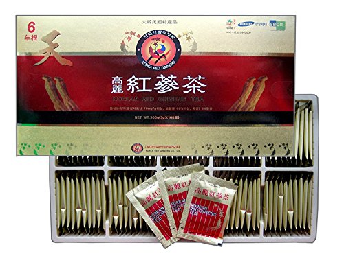 [TG153] Korean Red Ginseng Instant Tea – 6-Year-Old Red Ginseng Granules, 3 g × 100 Sticks, Instant Hot/Cold Drink
