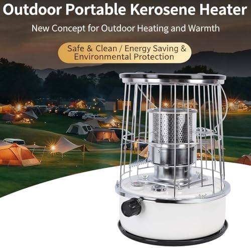 Luocute Portable Kerosene Heater, 10000BTU / H Indoor Outdoor Space Heater with Anti Tipping Guard