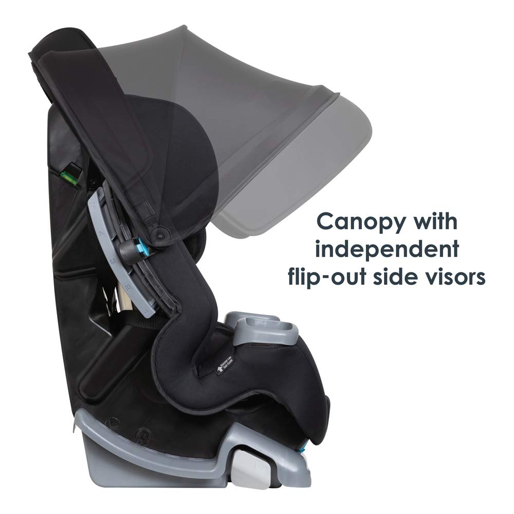 Baby Trend Cover Me™ 4-in-1 Convertible Car Seat, Vespa – Built-in Canopy, 4-Stage Growth System, Plush Comfort Padding, Multi-Position Recline