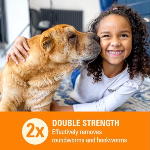 Worm X Plus 7 Way Liquid Dewormer for Dogs 2 oz Broad Spectrum Canine Anthelmintic Suspension Removes Hookworms and Roundworms for Dogs Up to 120 lbs | Ideal for Dogs up to 120 lbs; Precise Weight-Based Dosing; broad-spectrum canine parasite control; 2 o…