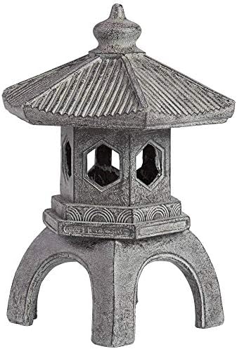 John Timberland Pagoda 16 1/2" High Old Stone Indoor-Outdoor Statue | Sculpture Asian Japanese Garden Decor Front Porch Patio Yard Outside Home