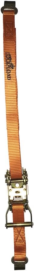 Lock N Load BK1000 Deluxe Motorcycle Wheel Chock with Quick-Release Ratchet & D-Ring System (Orange/Black)