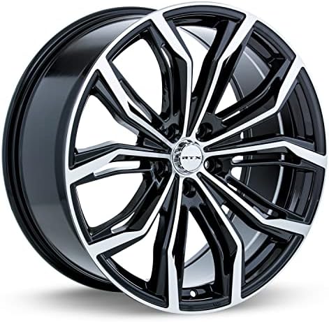 16x7 RTX Black Widow Black Machined 5x100 ET35 wheel/rim