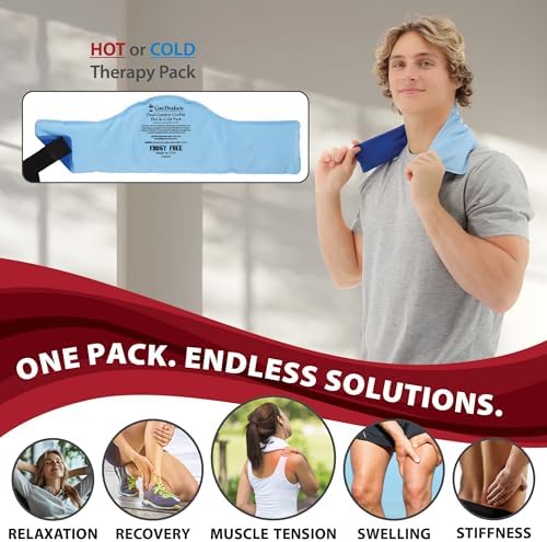 Reusable Hot & Cold Therapy Pack for Pain Relief and Injuries, Large | Provides versatile hot or cold therapy to help relieve muscle aches, joint pain, swelling, and stiffness.