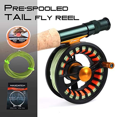 M MAXIMUMCATCH Maxcatch Alltime Travel Fishing Rod-Ultra Compact for Backpacking 8-Piece 9ft with Rod Tube (Size: 5/6/8wt)