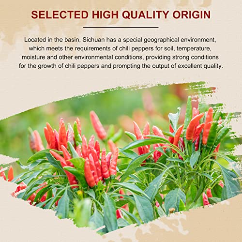 52USA Whole Dried Chilli Peppers, Medium Spicy Dried Chilies 4 Oz, Natural and Premium Red Chili Pepper, Szechuan Red Peppers, Whole Dry Chili Pepper