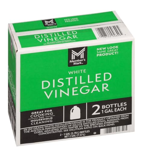 2 Pack Distilled White Vinegar Jug, Total 2 gal