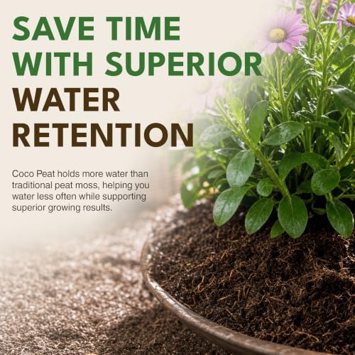 PlantBest 11 lb Compressed Coconut Coir Block - Expands to 79 Quarts