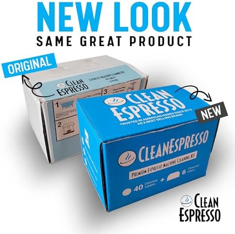 CleanEspresso - Designed For Breville Cleaning Kit - 40 Cleaning Tablets and 6 Water Filters for Breville Espresso Machines - 2g Espresso Machine