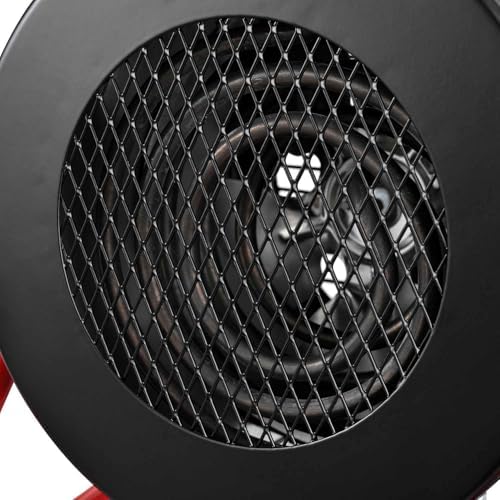 Global Industrial Portable Electric Space Heater With Built-in Thermostat | Ergonomic Handle, 5120 BTUs, 1500 Watt, 120V, For Garages, Warehouses