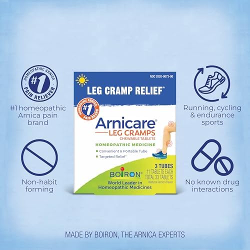 Boiron Arnicare Leg Cramps for Day and Night Relief from Cramping and Stiffness in Feet or Calves - 33 Tablets