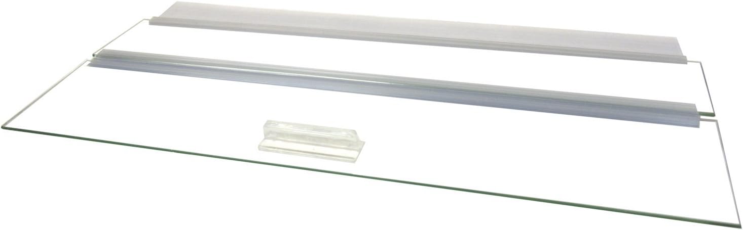 Aquarium Glass Canopy Set for 75 Gallon, 90 Gallon and 110 Gallon Aquariums 48" Long x 18" Wide with A Center Brace
