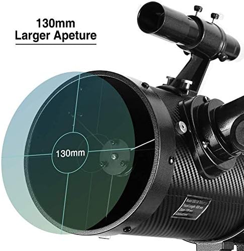 Telescope 130EQ Newtonian Reflector Telescopes for Adults, Professional Telescopes for Adults Astronomy