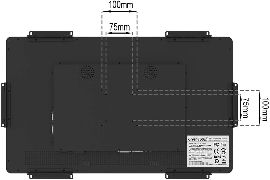 GreenTouch 18.5 Industrial Touch Monitor Open Frame, HDMI/VGA/DVI Interface, Muliti Touch Capacitive Touch Screen Technology