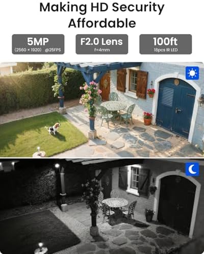 REOLINK 8CH 5MP Super HD Home Security Camera System RLK8-410B6-5MP