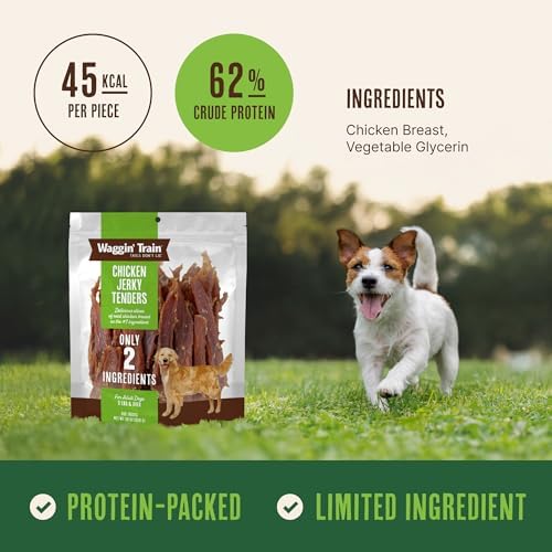 Waggin' Train Limited Ingredient, Grain Free Dog Treat, Chicken Jerky Tenders - 11 oz. Pouch