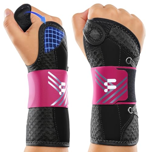 Quick Adjust Carpal Tunnel Wrist Brace, Open Thumb Opening for All-Day Wear | Removable Support Splints, Breathable Fabric, Daytime Typing & Night Support, Adjustable Wrist Support, Carpal Tunnel Relief