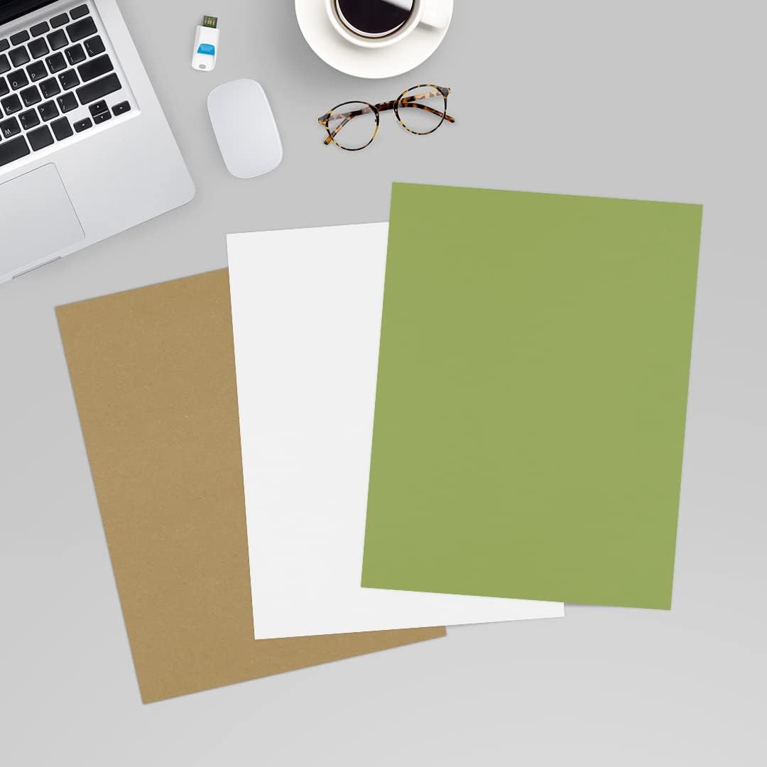 LUXPaper 8.5" x 11" Paper | Letter Size | White | 80lb. Text | 100% Recycled | 50 Qty