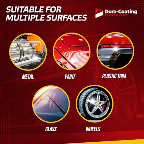 Dura-Coating Wheel Armor Nano Coating - Ceramic Coating Spray for Car Wheels, Metal, Paint, Plastic & Glass - Detailing Spray Repels Water, Dirt