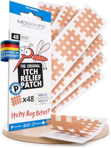 Moskinto The Original Mosquito Itch Relief Patches for Kids & Adults, Bug Bite Patches Soothe Swelling & Itching, Anti Itch Bug Bite Relief