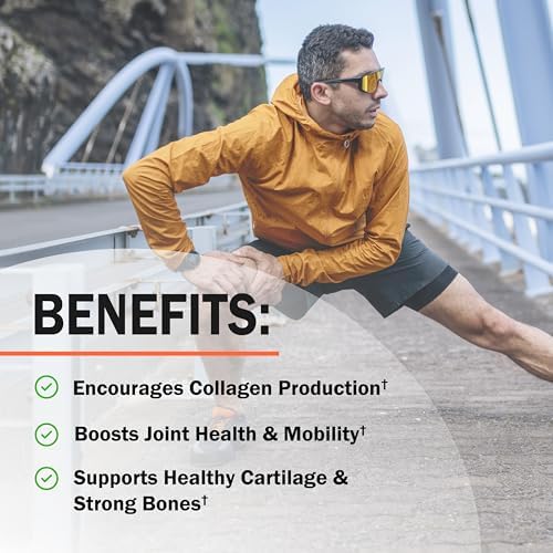 Glucosamine Chondroitin MSM Joint Support Supplement, 90 Capsules | Turmeric & Ginger, Hyaluronic Acid, Collagen, Glucosamine Chondroitin Sulfate for Joint Comfort, Gluten Free, Non GMO