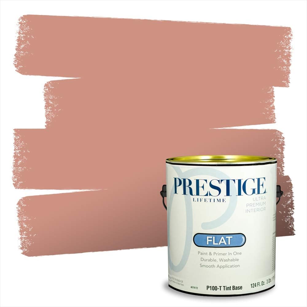 PRESTIGE Paints Exterior Paint and Primer In One, 1-Gallon, Satin, Comparable Match of Sherwin Williams* Grandeur Plum*