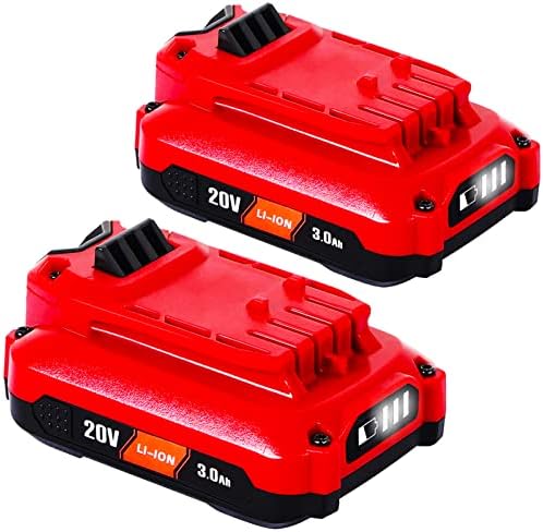 TenHutt 【Uprade】 2 Pack 20V 3.0Ah Replacement Battery for Craftsman 20V Battery V20 Lithium ion CMCB205 CMCB204 CMCB206 CMCB202 CMCB201 20V