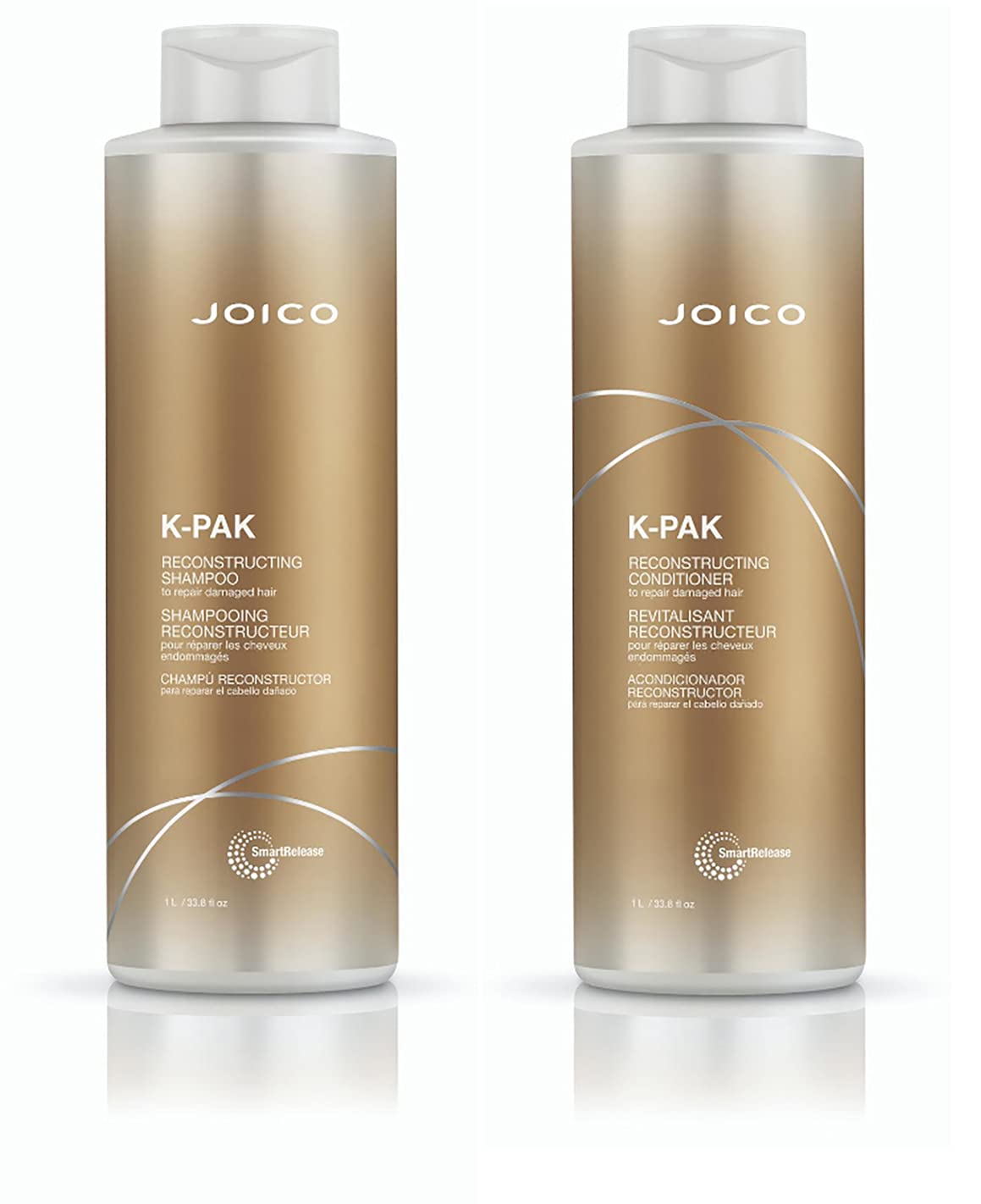 Joico K-PAK Daily Reconstructing Shampoo & Conditioner Set | For Damaged Hair | Repair Damage & Prevent Breakage | Double Hair Strength | Boost Shine | With Keratin & Guajava Fruit Extract