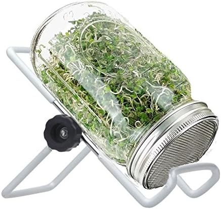 Stainless Steel Sprouting Stands, Sprouting Holder for 32 OZ Mason Jar Lid Holder. Used to make Sprouts, Broccoli