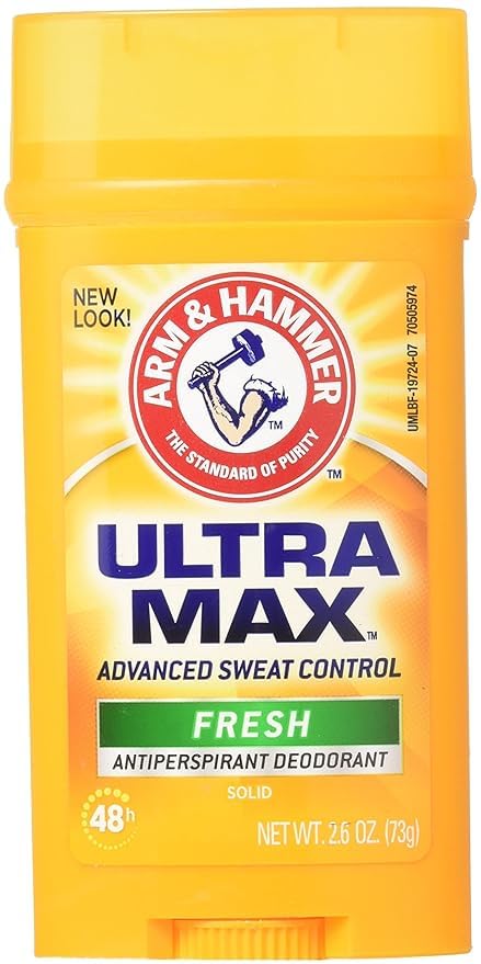 ARM & HAMMER ULTRAMAX Anti-Perspirant Deodorant Invisible Solid Unscented 2.60 oz (Pack of 2)
