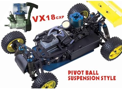 1/10 Nitro RC Car for Adult 75CC Oil-Powered Two Speed RC Crawler Truck, 4WD Off Road Buggy Nitro Gas Power Remote Control Car Hobby Toys