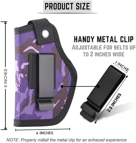 Gun Holsters for Men/Women, 380 Holster for Pistols, Universal Airsoft Right/Left, IWB/OWB 9mm Holsters for Concealed Carry, Fits Glock