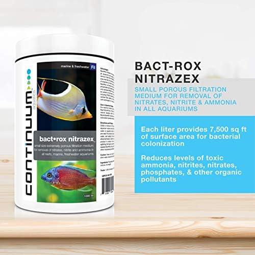 Continuum Aquatics Bact Rox Nitrazex, Bio Filter Media for Aquariums 250ml