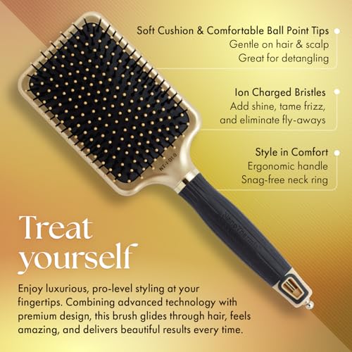 Olivia Garden Ceramic + Ion Nano Thermic Styler Hair Brush
