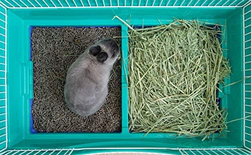 IRIS USA Large Portable Wire Rabbit Cage with Top Access and Two Tray Division