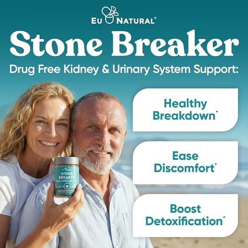 Eu Natural Chanca Piedra Stone Breaker, 60 Vegetarian Capsules | The Original herbal stone breaking formula with Celery Seed & Parsley to support kidney, gallbladder & urinary tract health
