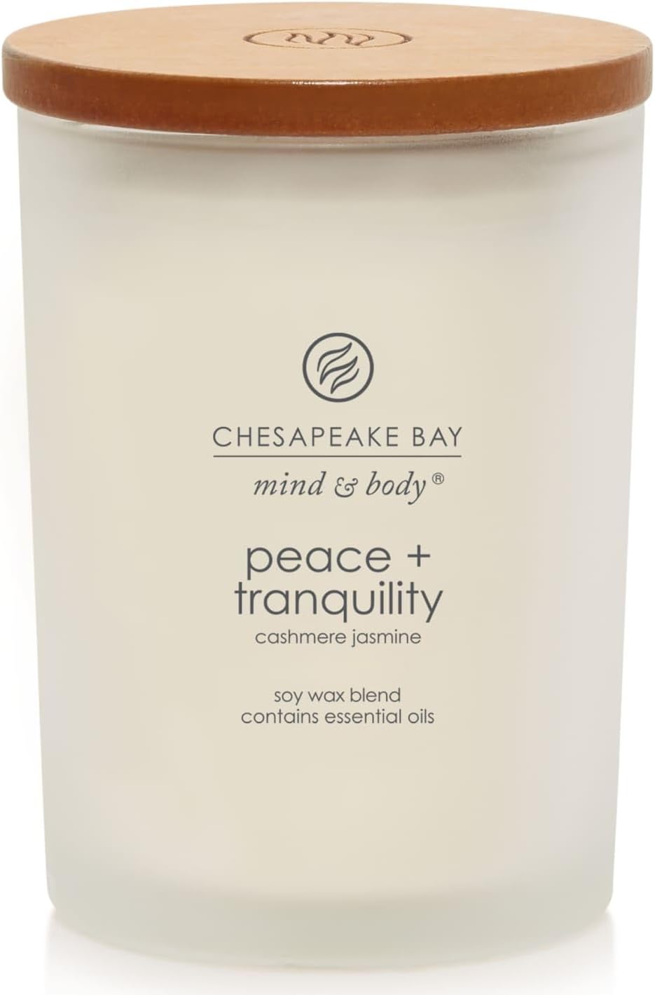Chesapeake Bay Balance + Harmony Scented Candle Water Lily Pear Fragrance 50 Hours Burn Time Warm & Decorative Soy Wax Blend