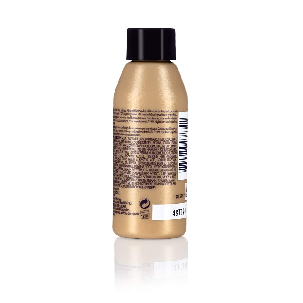 Pureology Nanoworks Gold Shampoo - For Very Dry and Color-Treated Hair, Renews Softness & Shine, Sulfate-Free & Vegan