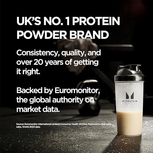 Myprotein Impact Whey Protein Isolate, 2.2 Lbs (40 Servings) Unflavored, 22g Protein, 3.5g Glutamine & 4.5g BCAA Per Serving