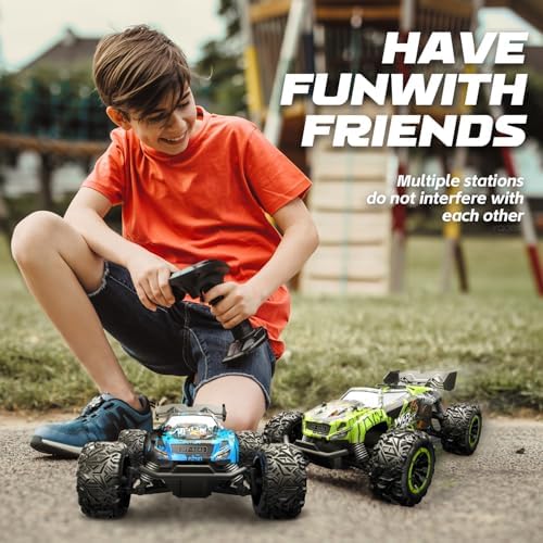 1/18 Scale High Speed RC Cars, 30KM/H 4WD Off-Road Remote Control Trucks for Adults and Kids Boys, All Terrain Truck Toys Gifts