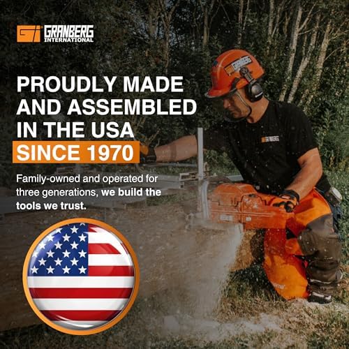 Granberg G1012XT 12V Bar-Mounted Chainsaw Sharpener, Standard Chain Pitches | 24, 000 RPM Motor Sharpens Crosscut, Ripping and Skip Tooth Chains