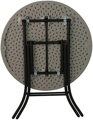 LIFETIME 80230 Folding Round Table, 29" x 36"/33"