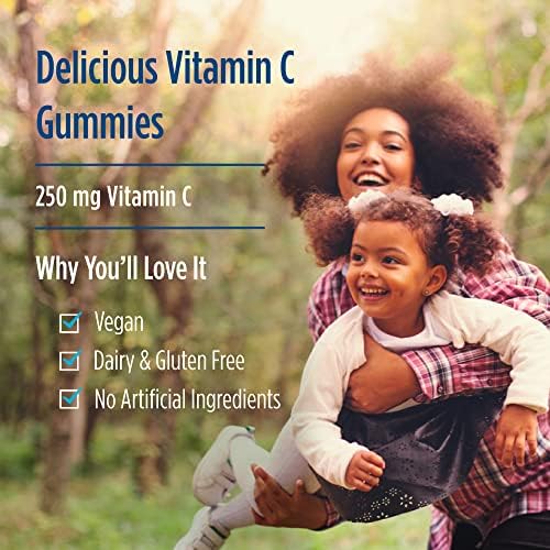 Nordic Naturals Vitamin C Gummies, 250mg Vegan, Tart Tangerine - 60 Count | Supports immune health, antioxidant protection, child growth & development. Tart tangerine flavor gummies for kids & adults