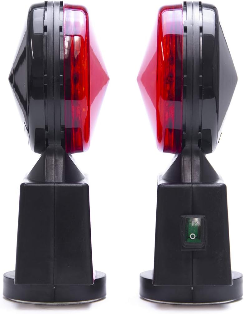 Master Tailgaters Wireless Trailer Tow Lights | Multi Functional Signal Lights | Sturdy Magnetic Mount | 65 Feet Range | 4 Pin Flat Connection