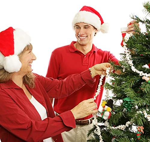 Artificial String Popcorn Garlands – Set of 2 Old‑Fashioned Faux Popcorn | Strands for Christmas Tree Decorating