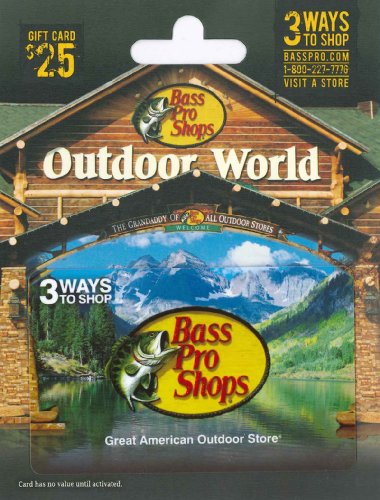 Bass Pro Shops Physical Gift Card - $50
