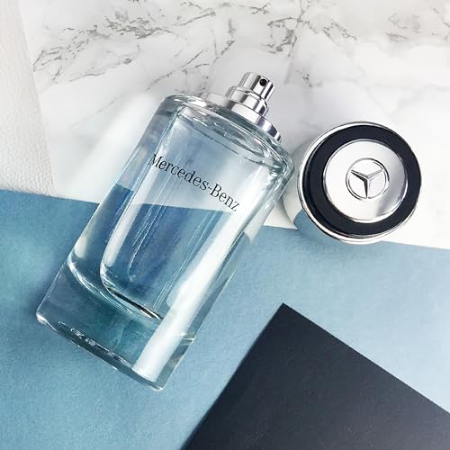 Mercedes Benz Cologne for Men - 4 Fl Oz - Eau De Toilette Perfume Spray for Man - Woody & Musky Scent - Luxury Long Lasting Fragrance with Notes Of