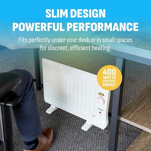 NewAir Portable Space Heater for Indoor Use | Ideal Heater for Bedroom, Office or Under Desk | Electric, Energy Efficient and Noiseless