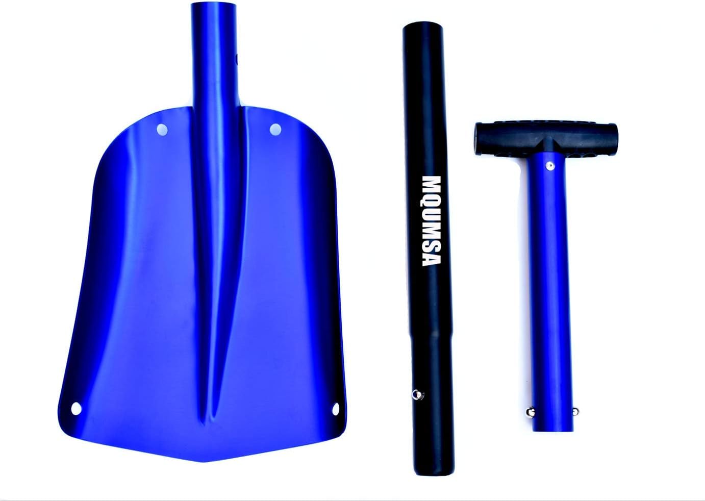 Portable Telescopic Aluminum Utility Car Adjustable Extended Edition Snow Shovel (Blue)
